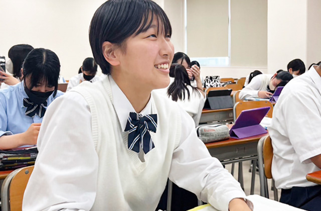 午後の授業を受ける様子 写真